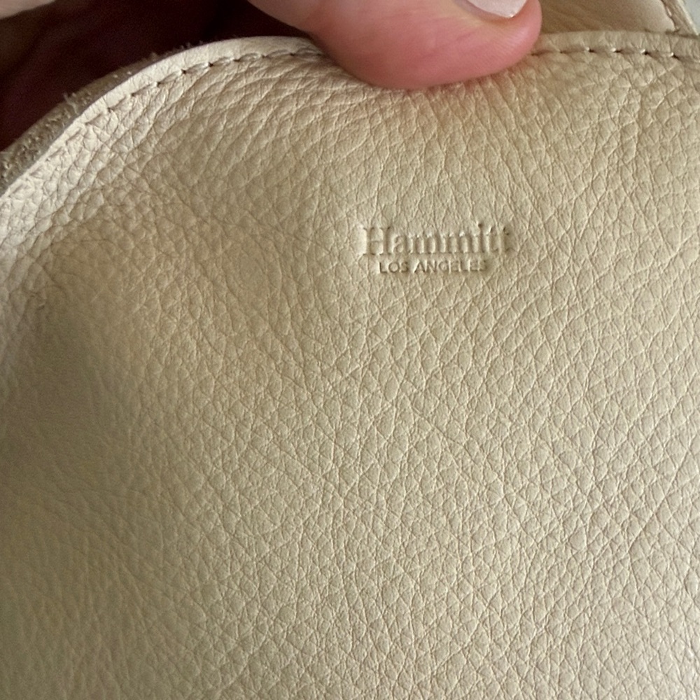 Hammitt Cream Leather Backpack with Gold Studs - Picture 2 of 9